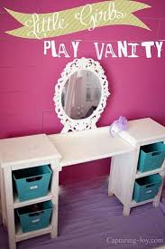 Great Ideas 25 Diy Home Decorating Projects Little Girl Vanity Girls Vanity Diy Vanity Table