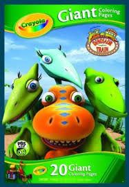 Crayola Dinosaur Train Giant Coloring Pages By Crayola 14 99 Large Pages Allows More Space To Color Comes In L Dinosaur Train Coloring Books Coloring Pages