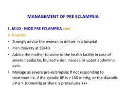 Image result for Mild PIH Management