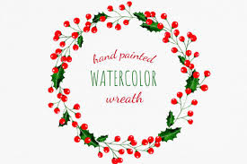Download Holly Berry Christmas Wreath Clipart Graphic By Reddotshouse Creative Fabrica SVG Cut Files