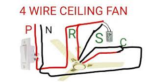 Tabel fan four wire wiribg. Ceiling Fan Connection Of Four Wire Youtube