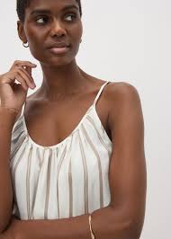 Brown Stripe Cami Top