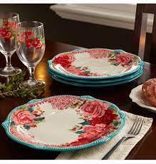 Rosy Toile Teal Topaz 11 3 Dinner Plate On Mercari Pioneer Woman Dinnerware Pioneer Woman Dishes Pioneer Woman Kitchen
