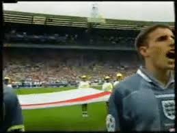 Download wallpapers england national football team, 4k, emblem, material design, red black abstraction, logo, football, england, coat of arms besthqwallpapers.com. Best Euro 96 Gifs Gfycat