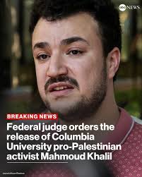 Free Mahmoud Khalil. Now.