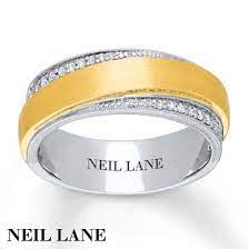 Neil Lane Men S Ring 1 4 Ct Tw Diamonds 14k Two Tone Gold Rings For Men Rings Jared The Galleria Of Jewelry