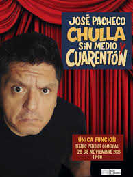 JOSE PACHECO presenta “*Chulla sin Medio y Cuarentón”* ÚNICA FUNCIÓN 28  NOVIEMBRE 2025, en @teatropatiodecomedias Un show que retrata a un quiteño  nacido en 1979 intentando entender por qué la vida no