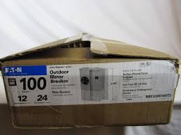 New square d homeline hom2100 100 amp 2 pole 120/240v circuit breaker 6721286. Eaton Mbe1224b100bts Br Outdoor Main Breaker Meter And Panel House Combo 100 Amp 12 To 24 Circuits Buy Online In Gambia At Gambia Desertcart Com Productid 31295897