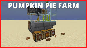 Pumpkin pie has no known uses in crafting. Minecraft 1 15 2 Compact Pumpkin Pie Farm 3 Farms In One Youtube