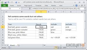 It helps you win lots of word games such as what is the use of word unscrambler? Excel Formula Cell Contains Some Words But Not Others Exceljet