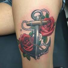 Men S Cool Upper Leg Tattoo Models By Tattolover Medium