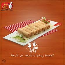 Spring Or No Spring Please Have Some Chicken Spring Rolls Monsalwa Springrolls Chicken Chicken Spring Rolls Spring Rolls Food
