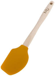 Miu France Silicone Spatula With Measurement Conversion Chart On Head Persimmon