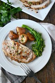 For the best, juiciest pork tenderloin, sear the pork on all sides in a skillet before finishing in the oven. Herb Crusted Pork Loin Recipe Butter Your Biscuit