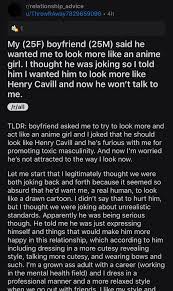 A cup of hot tea and some biscuits soon made the boy feel warm. Scrote Wants His Girlfriend To Fulfill His Perverted Fantasy But Gets Upset At The Thought Of Her Wanting Him To Change Femaledatingstrategy