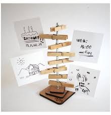 Walnut Photo Holder Multiple Note Holder Weekly Planner Card Holder Recipe Holder Office Decor Desk A Paper Crafts Diy Craft Stick Crafts Postcard Holder
