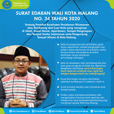 𝐏𝐞𝐦𝐞𝐫𝐢𝐧𝐭𝐚𝐡 𝐊𝐨𝐭𝐚 𝐌𝐚𝐥𝐚𝐧𝐠 On Twitter Nawakngalam Wali Kota Malang Mengeluarkan Surat Edaran Nomor 34 Tahun 2020 Tentang Protokol Kesehatan Perjalanan Wisatawan Atau Pendatang Dari Luar Kota Yang Menginap Di Hotel Guest House