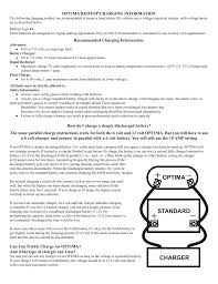 Optima Redtop Charging Information Manualzz Com