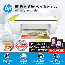 You will have to position the document right side down before beginning to scan. Hp Deskjet Ink Advantage 2135 All In One Printer Included 2 Starter Ink Shopee Malaysia