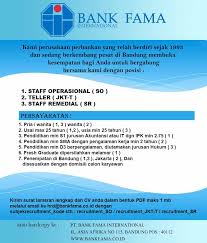 Pt pindad (persero) dan pt dirgantara indonesia (persero) mampu buat ventilator dan telah lulus uji produk dari balai pengamanan fasilitas kesehatan. Pt Bank Fama International Loker Lowongan Kerja Bandung Jawabarat