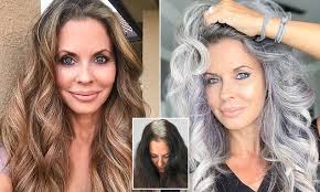 Short haircut styles for grey hair (for men). Woman With Silver Hair Says Men Send Her Creepy Messages Daily Mail Online