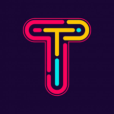 Just take the t to. T Letter Logo With Neon Lines Vector Image By C Kaer Dstock Vector Stock 80144464
