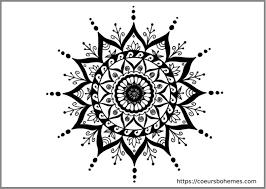 Il y a 2 versions : Comment Dessiner Facilement Un Superbe Mandala Tuto Et Motifs