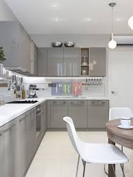 25 Grey Kitchen Ideas Modern Accent Grey Kitchen Design Small Apartment Kitchen Small Kitchen Design Apartment Kitchen Room Design