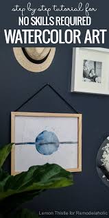 Simple watercolor painting ideas for beginners archivosweb com. Remodelaholic Simple Watercolor Painting No Art Skills Required