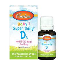 Carlson Baby S Super Daily D3 Vitamin D Drops 400 Iu 10 Mcg Per Drop Vegetarian Unflavored Target