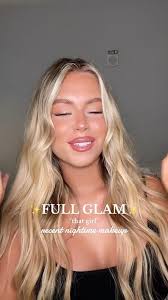 FULL GLAM nightime makeup routine