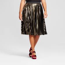 Black And Gold Skirt Women S Plus Size Gold Foil Pleated Skirt Ava Viv 153 Black Gold Gold Metallic Skirt Metallic Pleated Skirt Metallic Skirt