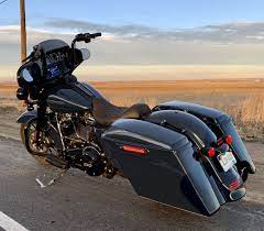Advan Black Stretched Bags Harley Davidson Motorcycles Street Glide Street Glide Special Street Glide Harley