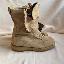 Addison Tan Army Desert Combat Boots Size 7 W Vibram Goretex NWT