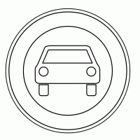 Verkehrszeichen Vorfahrsstrasse Ausmalbild Malvorlage