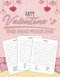 Happy Valentine S Word Search Puzzles Book 52 Unique Valentine Puzzles Word Search For Adults And Teens With Answers Included Valentines Day Gifts Great Gift Brain Games Smari Pz Books Books Smari