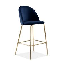 Costway bar stools set of 4, 360 degree swivel, 30 seat height bar stools, with leather padded seat bistro dining kitchen pub metal vintage chairs (set of 4) 4.3 out of 5 stars. Set Of 2 Velvet Bar Stools Kitchen Counter Stools With Metal Legs Bar Chairs For Breakfast Bar More Color Size Option Furniture Home Urbytus Com