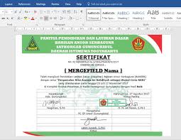 Surat penghargaan biasanya di buat seperti piagam atau sertifikat untuk menunjukkan rasa terima kasih yang mendalam terhadap kinerja serta kerja dibawah ini adalah contoh sederhana membuat surat penghargaan yang di tujukan kepada seorang pegawai atau karyawan teladan atas kinerja dan. Cara Membuat Sertifikat Menggunakan Mail Merge Ms Word