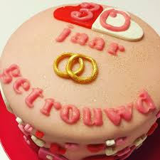 Jubileum Taart 30 Jaar Getrouwd Sweetlike Cupcakes Huwelijks Gelukwensen Taart