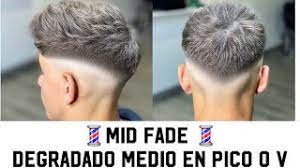 Nick wooster demuestra que los hombres maduros también pueden llevar estilos modernos. Tutorial Como Hacer Un Mid Fade Degradado Medio En Pico Y O Uve Paso A Paso En Espanoll Youtube