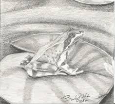 Pin By Artsbriddle On Older Artsbriddle Artworks Lily Pad Drawing Frog Drawing Drawings