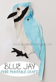 Printable Bird Crafts For Kids Blue Jay Printable Craft Bird Crafts Blue Jay Bird Blue Jay