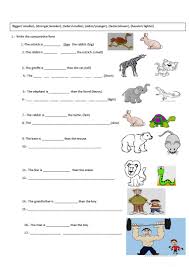 In many languages, some adjectives are comparable. English Esl Worksheets Activities For Distance Learning And Physical Classrooms X93911