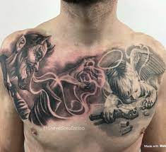 My tattoo gallery, the best tatoo galleries on the internet!. Good Evil Gangsta Tattoos Evil Tattoos Tattoos