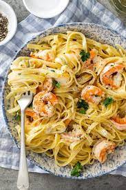 Creamy Lemon Garlic Shrimp Pasta Simply Delicious Recipe Easy Pasta Recipes Garlic Shrimp Pasta Recipes Creamy Pasta Recipes