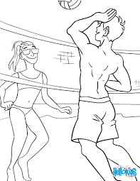 1240x1724 kids playing sports volleyball coloring page wecoloringpage. Summer Beach Volley Coloring Page More Sports Coloring Sheets On Hellokids Com Sports Coloring Pages Coloring Pages Reading Month