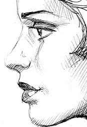 Side Face Profile Drawing Face Drawing Drawings