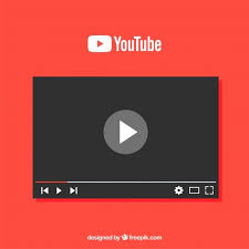Youtube Player With Flat Design Youtube Design Youtube Vector Free