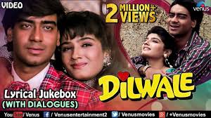 Dilwale Lyrical Songs With Dialogues Ajay Devgan Raveena Tandon 90 S Bollywood Romantic Songs Youtube