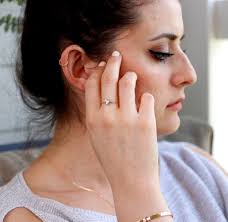 Anillo de aguamarina con corte de corazón, oro de 14 k, anillo de  compromiso de aguamarina, joyería de piedra de nacimiento de marzo, anillo  de promesa romántica hecho a mano